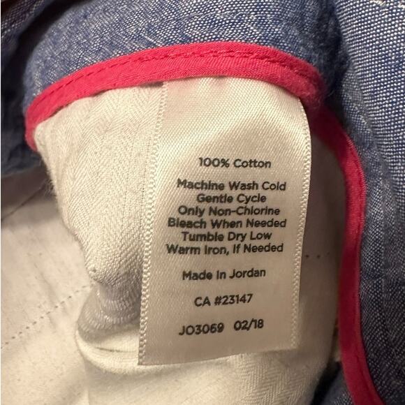 Talbots The Perfect Short Chambray Cotton 10' inseam Size 10 - Picture 4 of 6